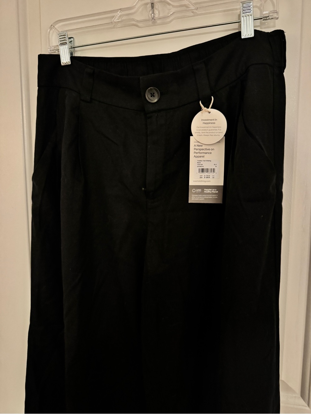 Vuori Black Tailored Performance Trousers